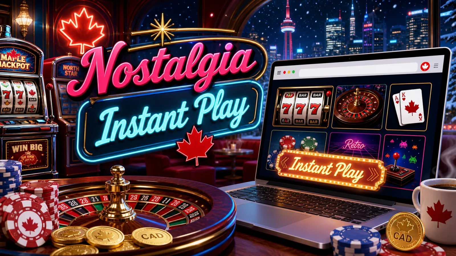 Nostalgia Casino Instant Play content banner