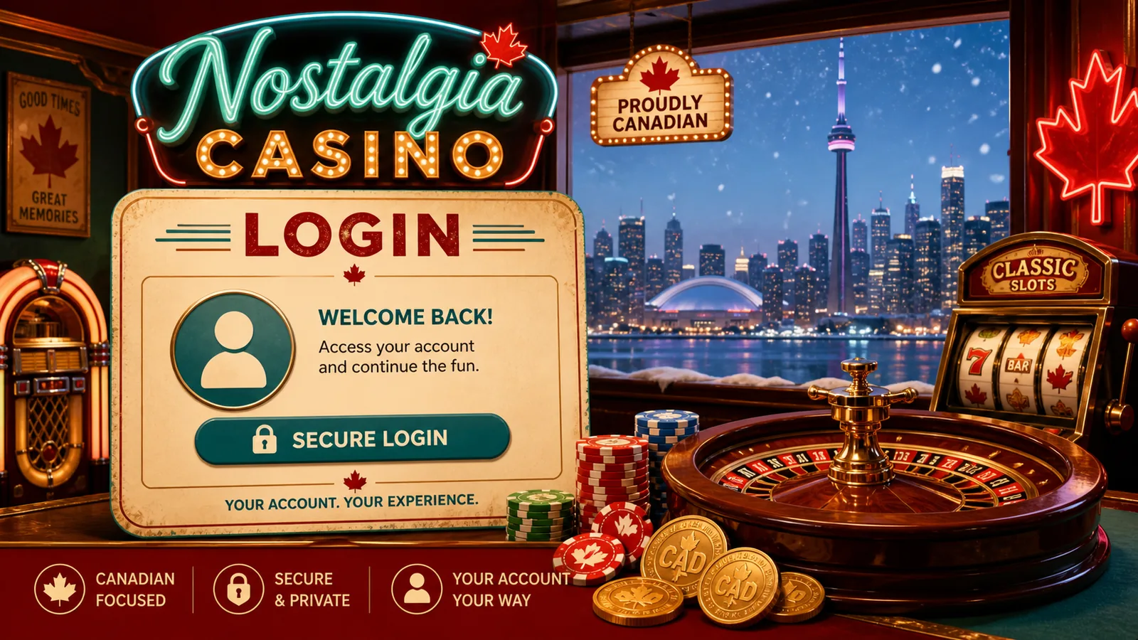 Nostalgia Casino Login content banner